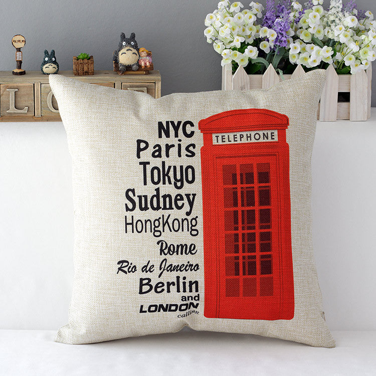 Retro British Style Sofa Cushion