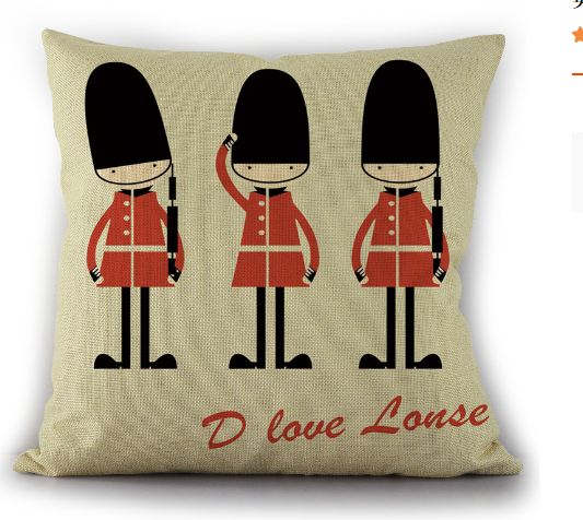 Retro British Style Sofa Cushion